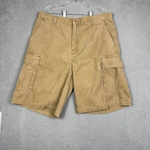 Vintage OP‎ Y2K Mens 38 Corduroy Cargo Shorts Outdoor Relaxed Fit